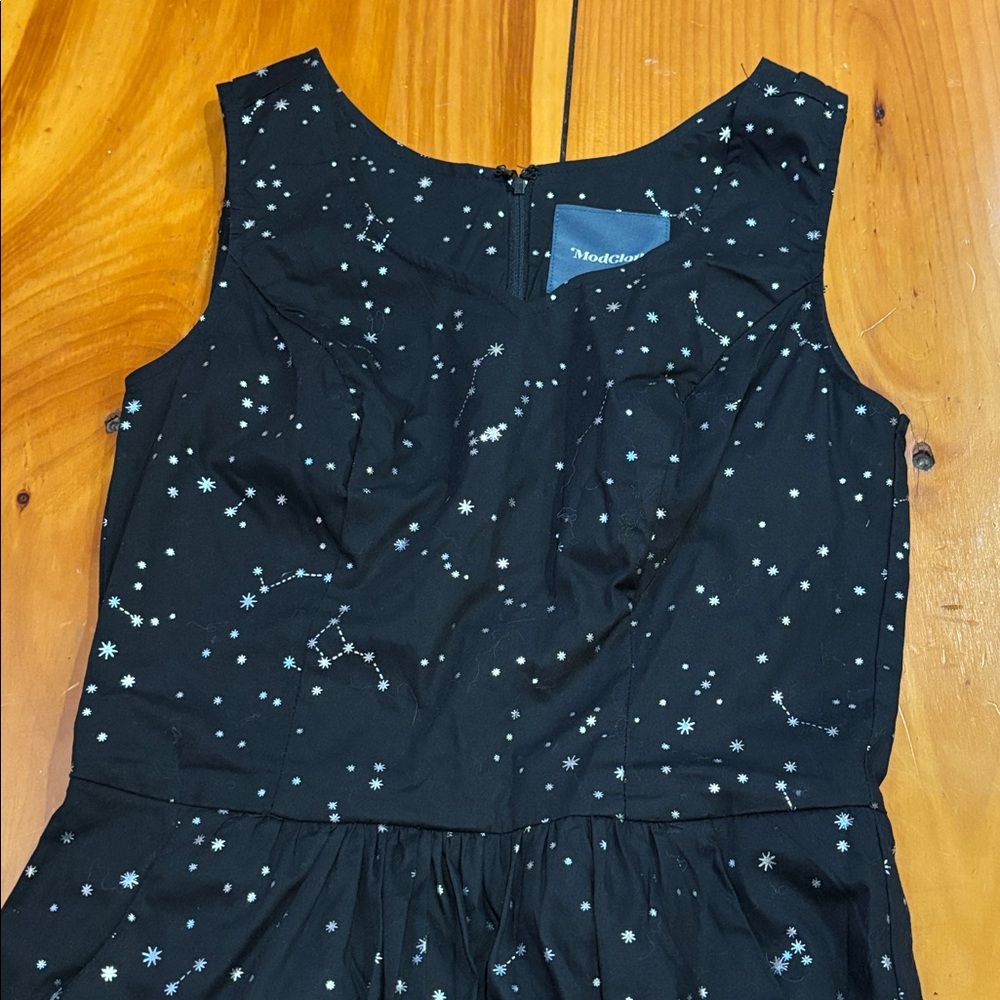 Modcloth 0 Black Silver Celestial Constellation P… - image 4